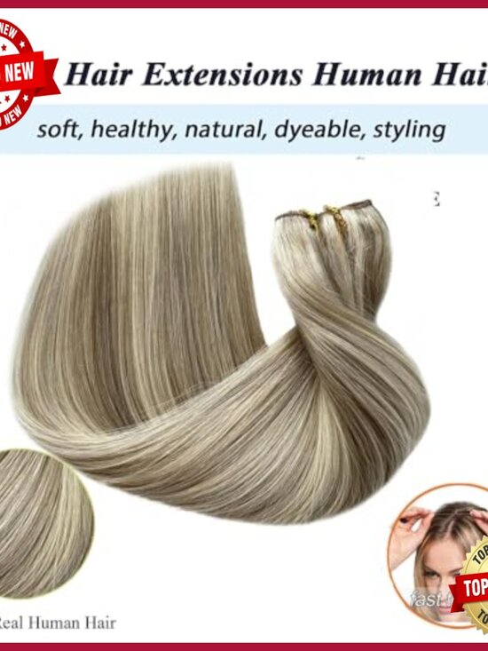 Human Hair Clip In Halo Extensions 18 Inch 80g With Invisible Wire main image 6